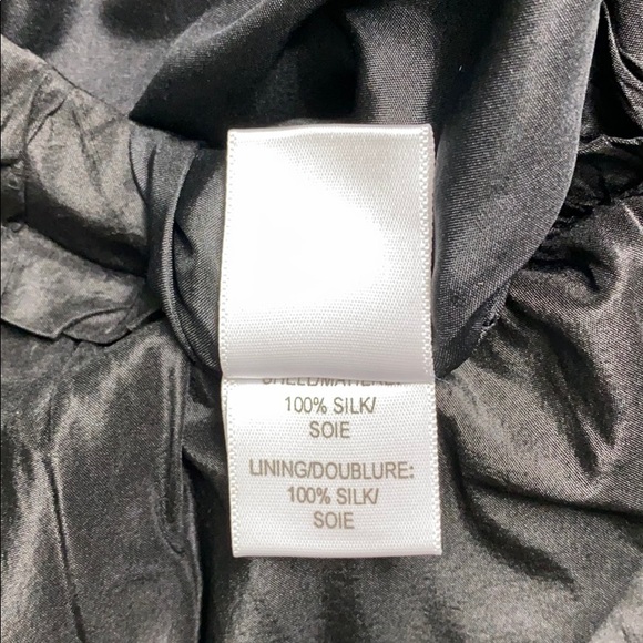 NWT Vera Wang Black Dupioni Silk Dress - Picture 11 of 12